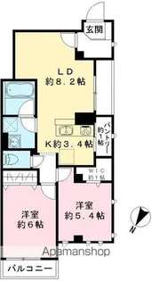 ビューノ池上ST.【302号室号室】の間取り