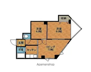 パークヒルズ沢町【103号室】の間取り