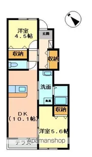 レ・フルール【1階】の間取り