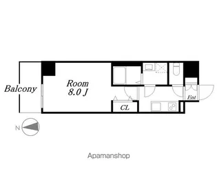 プレイズシード名駅北【10階】の間取り
