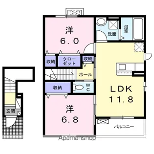 サンストーンⅢ【2階】の間取り