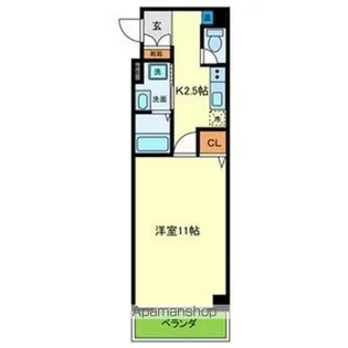 ラポール帝塚山【305号室号室】の間取り