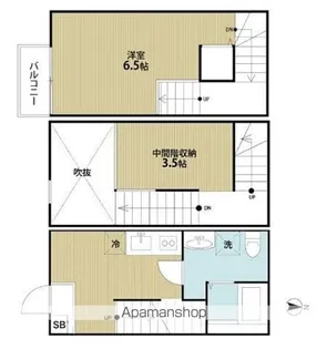 CALMATO【1階】の間取り