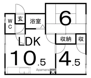 コーポ司【2階】の間取り