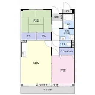 LIMPIA TAKAIDE B【2階】の間取り