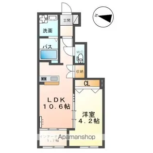 メルヴェーユ【1階】の間取り