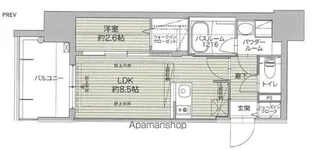 グランフォーレ博多ウォーターフロント【13階】の間取り