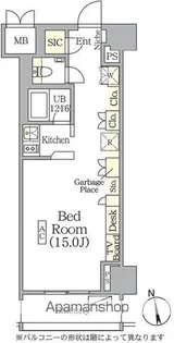 1Rの間取り画像