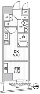 ALTERNA中野【3階】の間取り