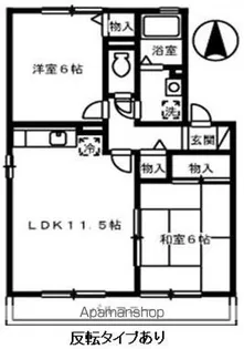 グリーン・ビュー幸【2階】の間取り