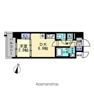 ミラージュパークフロント【7階】の間取り