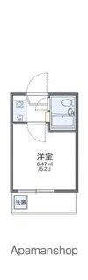 レオパレス南台第3【2階】の間取り