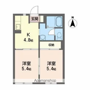 2Kの間取り画像