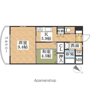 旭屋【301号室】の間取り