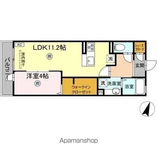 グランテージ 住居【2階】の間取り