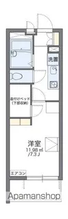 レオパレスさいわい【201号室】の間取り