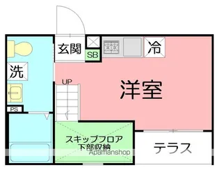 MAISON DE LA PLAGE【1階】の間取り
