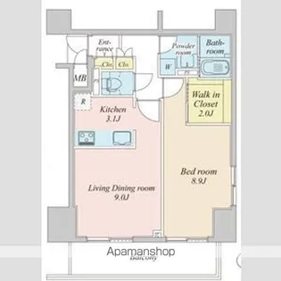 1LDKの間取り画像