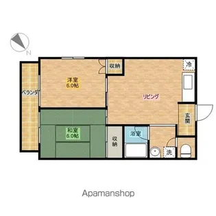 草間ビルⅡ【203号室】の間取り