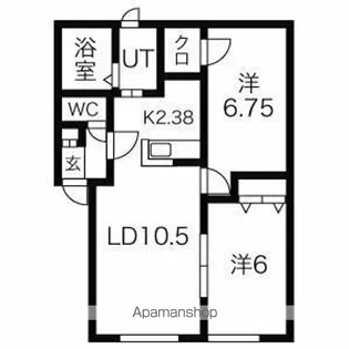 ベルスマート【1階】の間取り