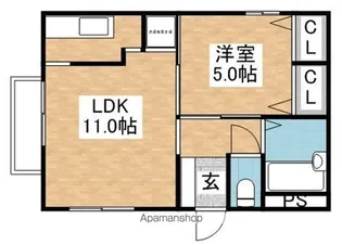グランシャリオ【202号室】の間取り