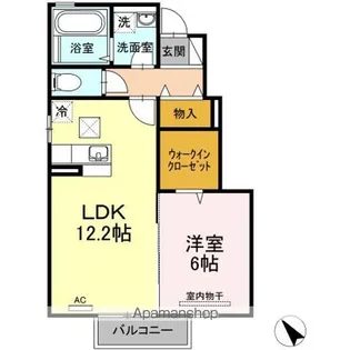 センチュリーTSC【106号室】の間取り