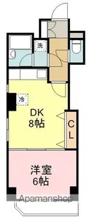 キャピタル小田原【4階】の間取り