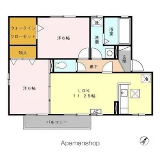 エクレール A【1階】の間取り