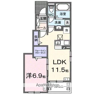 リーフⅡ【1階】の間取り