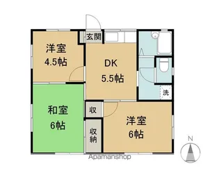 長野県長野市大字栗田【アパート】の間取り