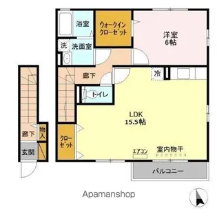 ラ・プランタン【2階】の間取り