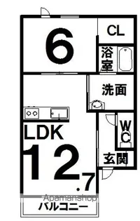 PIATTOⅢ【101号室】の間取り