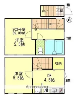 クラシェア中野新橋【2階】の間取り