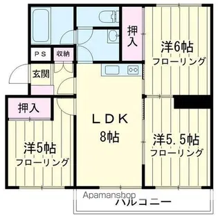 グランドール桜木【2階】の間取り