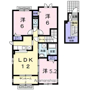 リブレ常盤台A【2階】の間取り