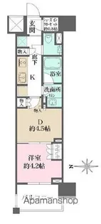 ザ・パークハウスアーバンス渋谷【3階】の間取り