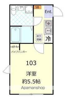 アビターレ杉田【1階】の間取り