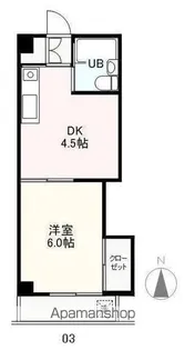 楠上ビューハイツ【4階】の間取り