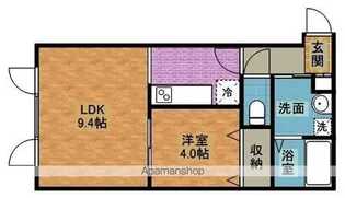 コーポLUNA文京台【101号室】の間取り