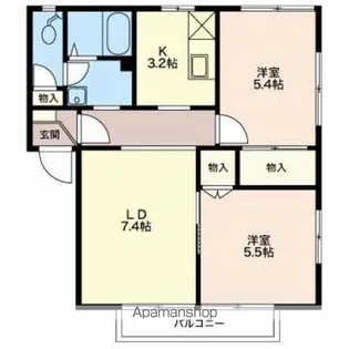 フレグランス・ニュービレッジ【2階】の間取り