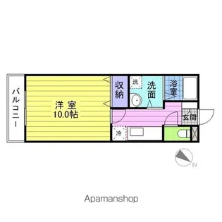 ブランドールTAGO【407号室】の間取り