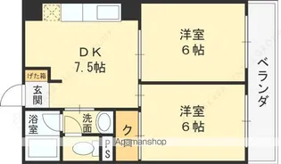 三幸ハイツ【1階】の間取り