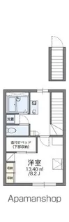 レオパレスエスポワールU【2階】の間取り