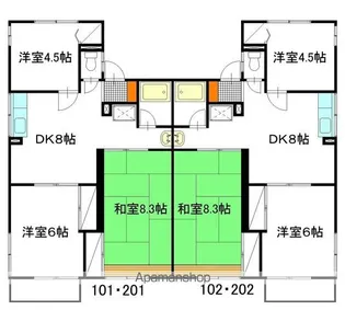 シティハイム宮前【202号室】の間取り