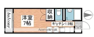 グリーンパストラル原【110号室】の間取り