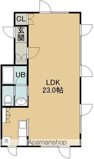サンリフレ中島【1階左号室】の間取り