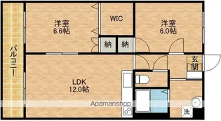静岡県浜松市中央区半田山6丁目【マンション】の間取り