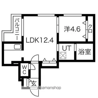 amadeus澄川【3階】の間取り