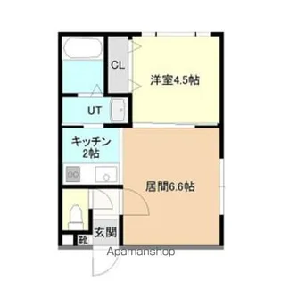 ヴィラ琴似・幸【2階】の間取り
