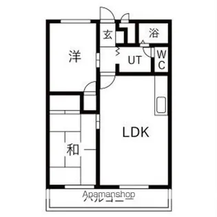 清和ハイツ【3階】の間取り